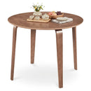 37.5" Round Dining Table with Rubber Wood Legs for Small Space by LJGDeals