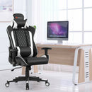 Massage Gaming Chair with Lumbar Support and Headrest by LJGDeals