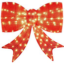 37 Inch Lighted Christmas Bow Decoration with Warm White LED Lights by LJGDeals