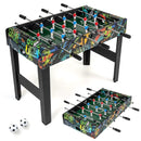 37 Inch Mini Foosball Table 2-in-1 Game Table with Detachable Legs for Tabletop-Black by LJGDeals