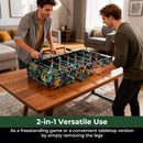 37 Inch Mini Foosball Table 2-in-1 Game Table with Detachable Legs for Tabletop-Black by LJGDeals
