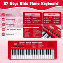 37 Keys Kids Piano Keyboard with 8 Rhythms and Microphone by LJGDeals