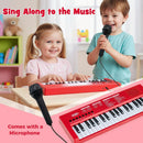 37 Keys Kids Piano Keyboard with 8 Rhythms and Microphone by LJGDeals