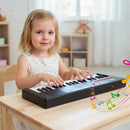 37 Keys Kids Piano Keyboard with 8 Rhythms and Microphone by LJGDeals