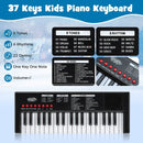 37 Keys Kids Piano Keyboard with 8 Rhythms and Microphone by LJGDeals