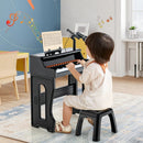 37 Keys Music Piano with Microphone Kids Piano Keyboard with Detachable Music Stand by LJGDeals