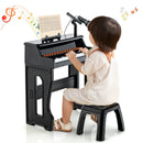 37 Keys Music Piano with Microphone Kids Piano Keyboard with Detachable Music Stand by LJGDeals