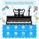 37 Keys Music Piano with Microphone Kids Piano Keyboard with Detachable Music Stand by LJGDeals