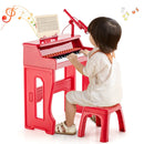 37 Keys Music Piano with Microphone Kids Piano Keyboard with Detachable Music Stand by LJGDeals