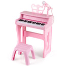 37 Keys Music Piano with Microphone Kids Piano Keyboard with Detachable Music Stand