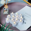 12 Pack Flickering Flameless Battery Operated Candles Tea Lights by JHY DESIGN