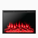 34/37 Inch Electric Fireplace Recessed with Adjustable Flames by LJGDeals
