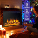 34/37" Recessed Electric Fireplace by DirectDeals
