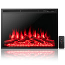 Electric Fireplace Recessed 34/37 Inch with Adjustable Flames by LJGDeals
