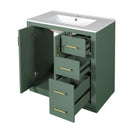 Bathroom Vanity With Sink, Storage Cabinet, Freestanding Set With 3 Drawers & Soft Closing Doors by HouseOfZazla
