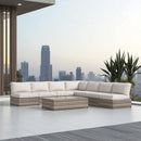 Comfortable Modern Patio Rattan Sectional Set With Cushions by HouseOfZazla