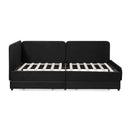 Upholstered Platform Bed Frame With 2 Storage Drawers And Adjustable Sofa Bed by HouseOfZazla