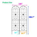 2 Pack Metal Garden Trellis 86.7" x 19.7"