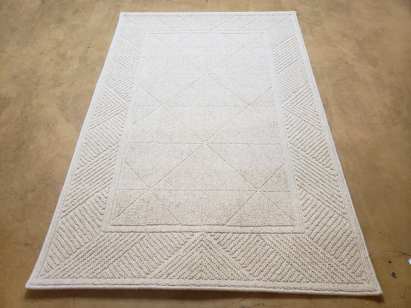 3x5 Karastan Sisal Rug Collection, Design 379/80504, Sambava II, 3'6 x 5'3, Beige Karastan Rug with Label, Authentic Karastan, Entryway Rug