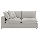 Marisa - Modular Left Facing Loveseat With 2 Pillows - Beige Boucle by Unique Piece Furniture