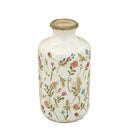 Ceramic Cylinder Vase with Multi-Colored Floral Motifs by HouseOfZazla
