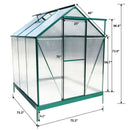 Polycarbonate house, Heavy Duty Outdoor Aluminum Walk-In House Kit With Rain Gutter, Vent And Door For Backyard Garden by HouseOfZazla