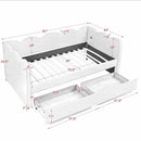 Gingham Daybed With USB Charging Port, Wave-Shaped Design by Unique Piece Furniture