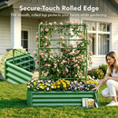 2-in-1 Raised Garden Bed with Trellis - 59" Tall Arch Planter by HouseOfZazla
