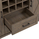 Ela - Sideboard With Wine Storage - Smoky Brown by Unique Piece Furniture