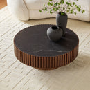 35.43" Nesting Round Sintered Stone Coffee Table