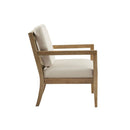 Tage - Upholstered Accent Armchair With Slatted Back Design - Ivory by Unique Piece Furniture