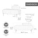 Mini Loveseat With Adjustable Backrest