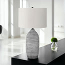Lighting, Table Lamp, Resin, Modern - Gray / Cream