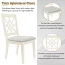 5-Piece 62x35.2inch Extendable Rubber Wood Dining Table Set with X-shape Legs,Console Table with Two 8.8Inch-Wide Flip Lids and Upholstered Dining Chairs, Beige