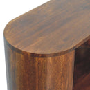 Cortez - T Bar Open Slot Cabinet - Dark Brown by HouseOfZazla