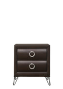 Tablita Dark Merlot Finish Nightstand by HouseOfZazla