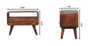 Mini Curved Media Unit - Chestnut by HouseOfZazla