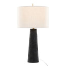 Kona - Contemporary Table Lamp (Set of 2) - Matte Black / Modern Brass / Natural