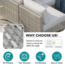 K&K Patio 8-Piece Patio Furniture Set with 43" Fire Pit Table by HouseOfZazla