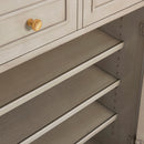 Dauphin - Handpainted Entryway Storage Cabinet - Gray Cashmere by HouseOfZazla