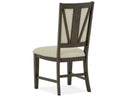 Westley Falls - Step Up Side Chair With Upholstered Seat & Back (Set of 2) - Dark Brown