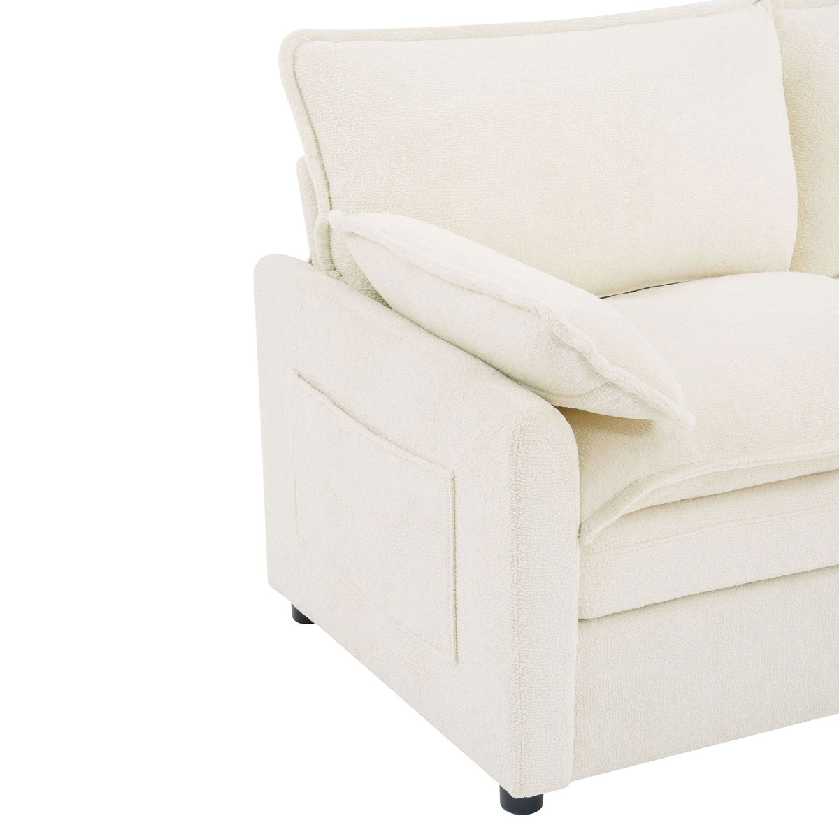 Modern Single Seat Accent Chair With Side Storage Pockets, photo 13 of 40
