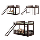 Bunk Bed With Convertible Ladder And Slide by HouseOfZazla