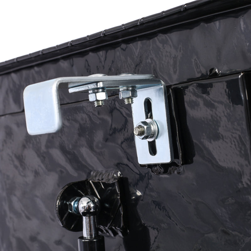 29inch Aluminum tool box,heavy duty truck bed tool box,outdoor trailer pickup storage tool box,RV storage organizer,underbody box w/lock keys,black 29x16.5x18.5inch