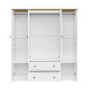 4 Door Wardrobe Armoire With 2 Drawers by HouseOfZazla