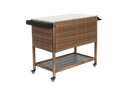 Outdoor Wicker Bar Cart