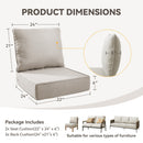 6" Thicker Outdoor Chair Cushion Set - Waterproof & Durable