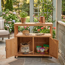 Patio Bar Table Set With Storage