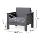 Slat Design Club Chairs With Cushions
