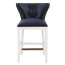 Macon - Counter Stool With Accents - Dark Blue by HouseOfZazla